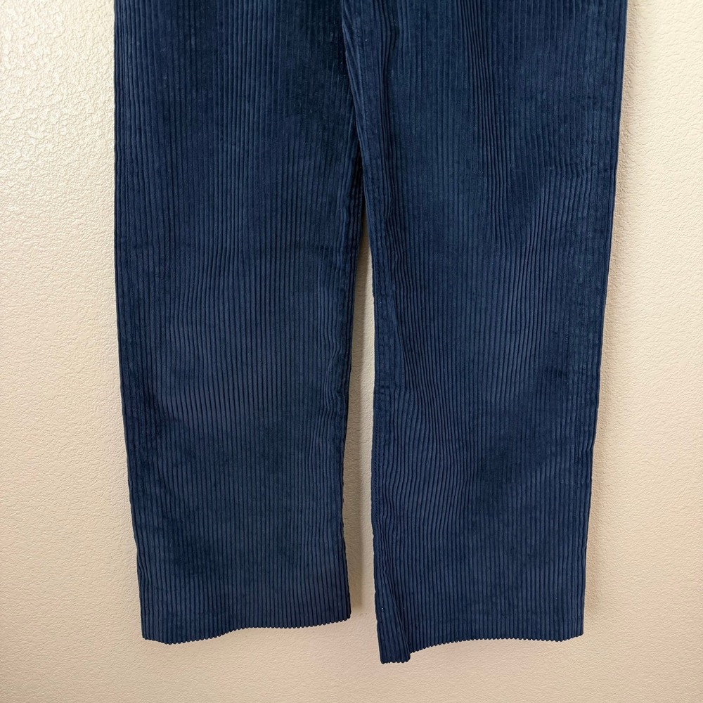 Levis Pants Womens Size 25 Navy Blue Ribcage Wide Leg Corduroy High Rise Boho - Picture 5 of 9